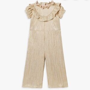 Janie and Jack Gold Twinkle & Shine Jumpsuit